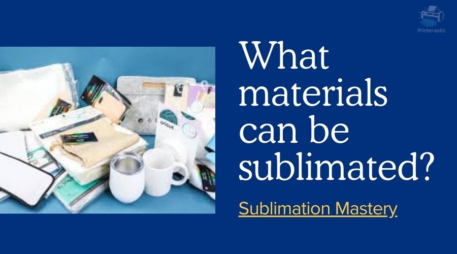 what materials can be sublimated